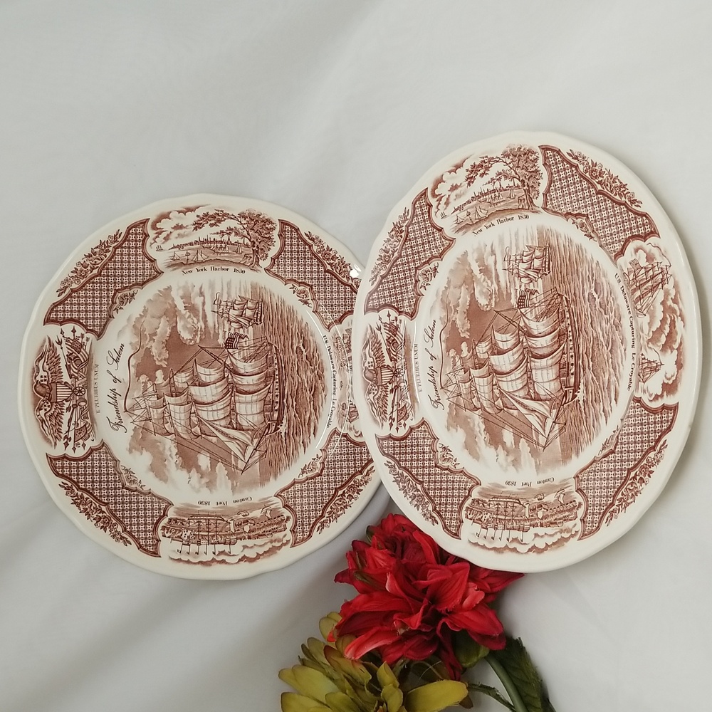 Alfred Meakin Fair Winds Friendship of Salem Dinner Plates
